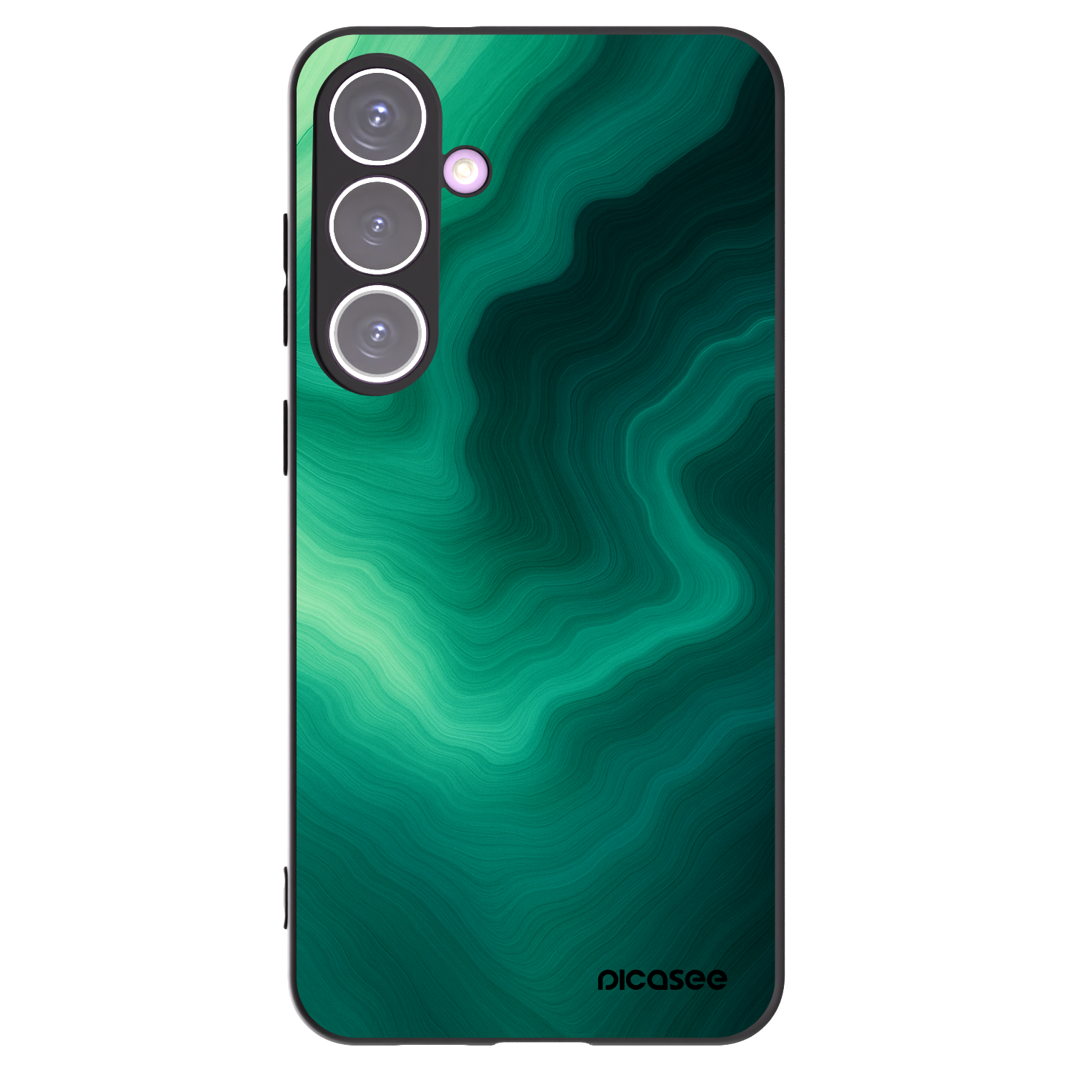 Picasee silikonowe czarne etui na Samsung Galaxy S24+ S926B 5G - Malachite