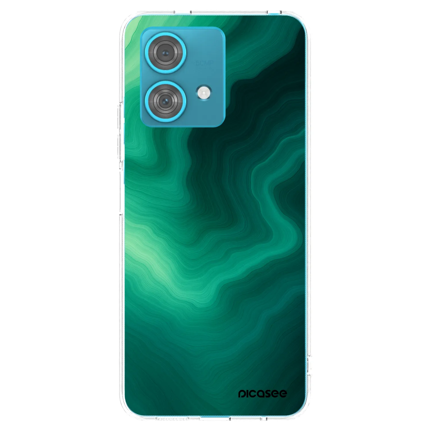 Picasee silikonowe przeźroczyste etui na Motorola Edge 40 Neo - Malachite