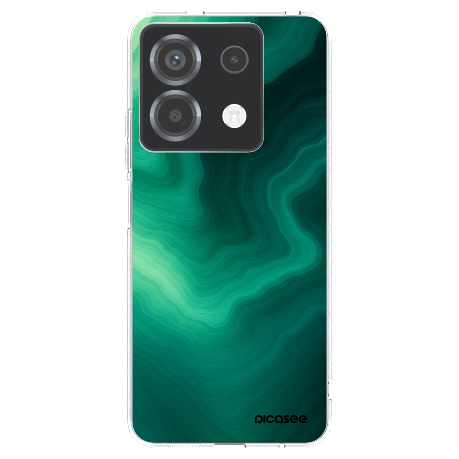 Picasee silikonowe przeźroczyste etui na Xiaomi Poco X6 - Malachite