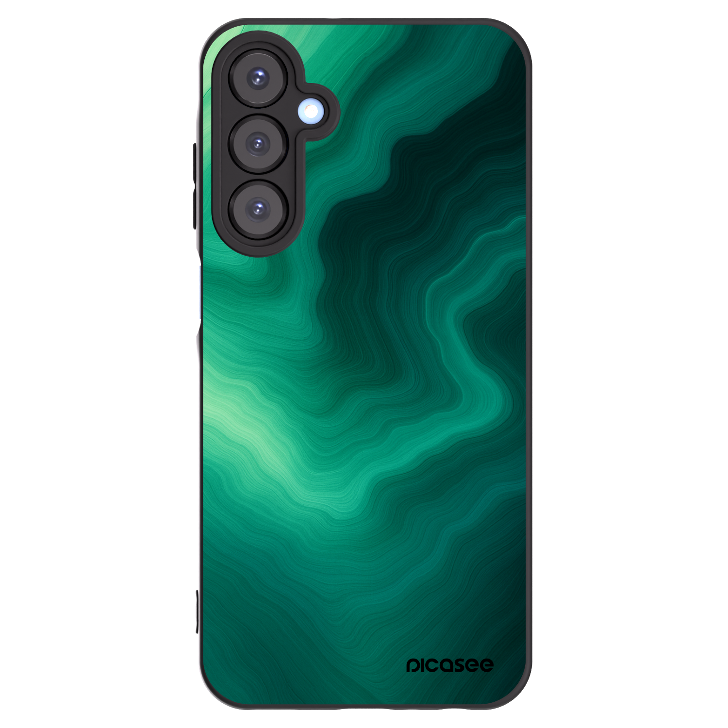 Picasee silikonowe czarne etui na Samsung Galaxy A25 A256B 5G - Malachite