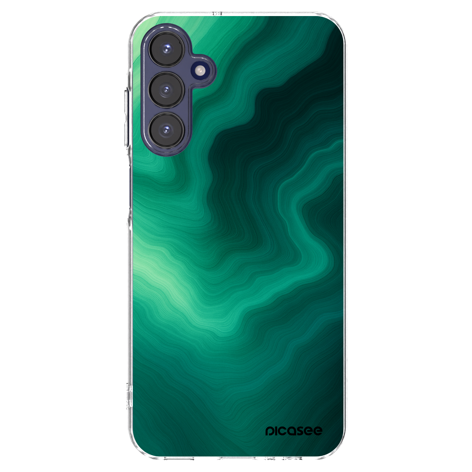 Picasee silikonowe przeźroczyste etui na Samsung Galaxy A15 A155F 4G - Malachite