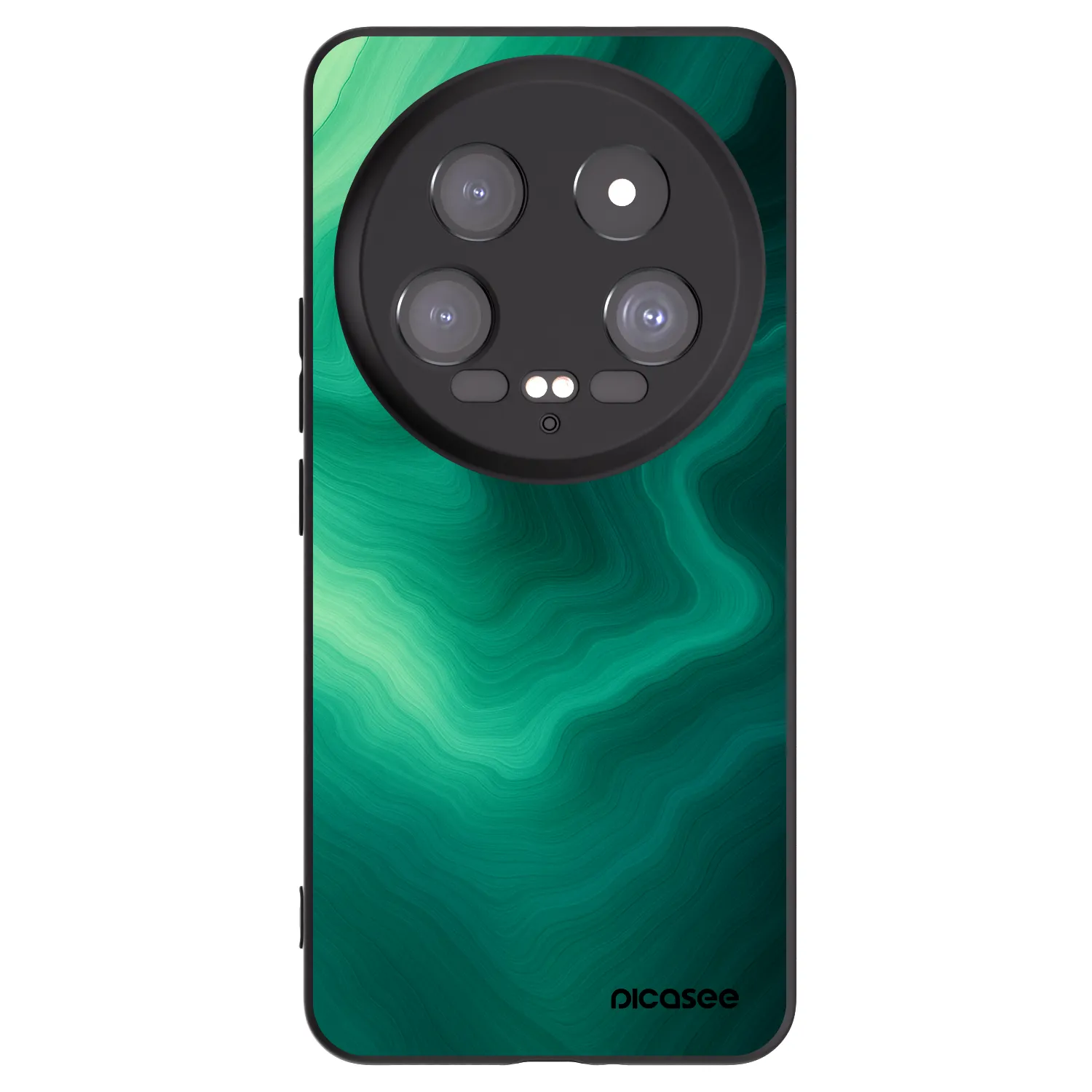 Picasee silikonowe czarne etui na Xiaomi 14 Ultra - Malachite