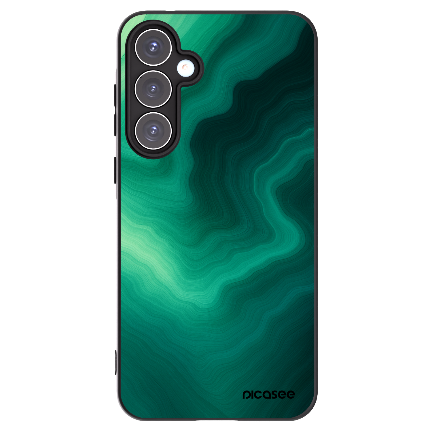 Picasee silikonowe czarne etui na Samsung Galaxy A55 5G A556B - Malachite