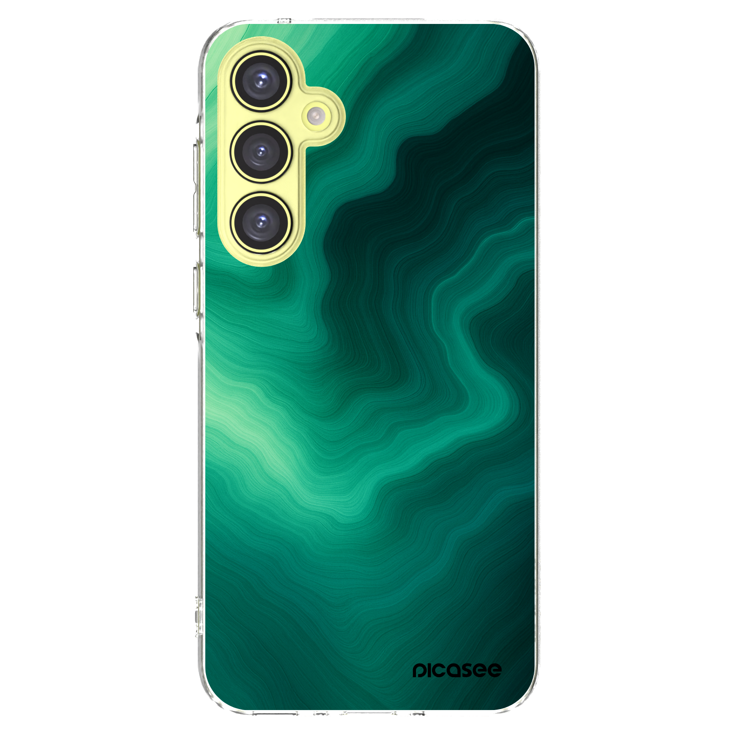 Picasee silikonowe przeźroczyste etui na Samsung Galaxy A35 5G A356B - Malachite