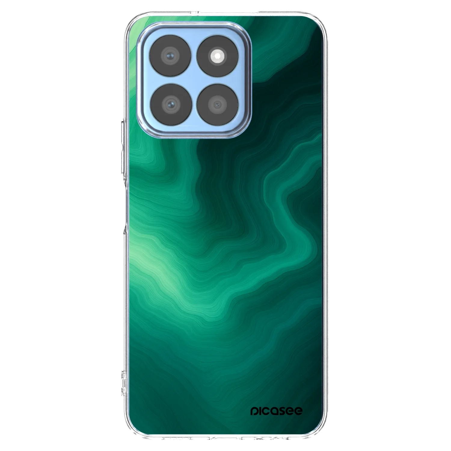 Picasee silikonowe przeźroczyste etui na Honor X8b - Malachite