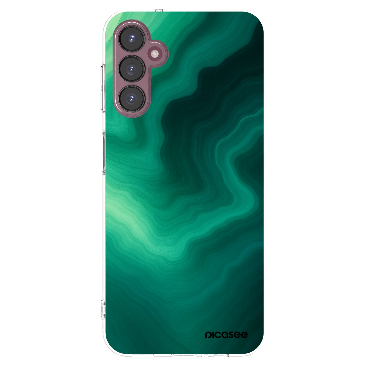 Picasee silikonowe przeźroczyste etui na Samsung Galaxy A05s A057G - Malachite