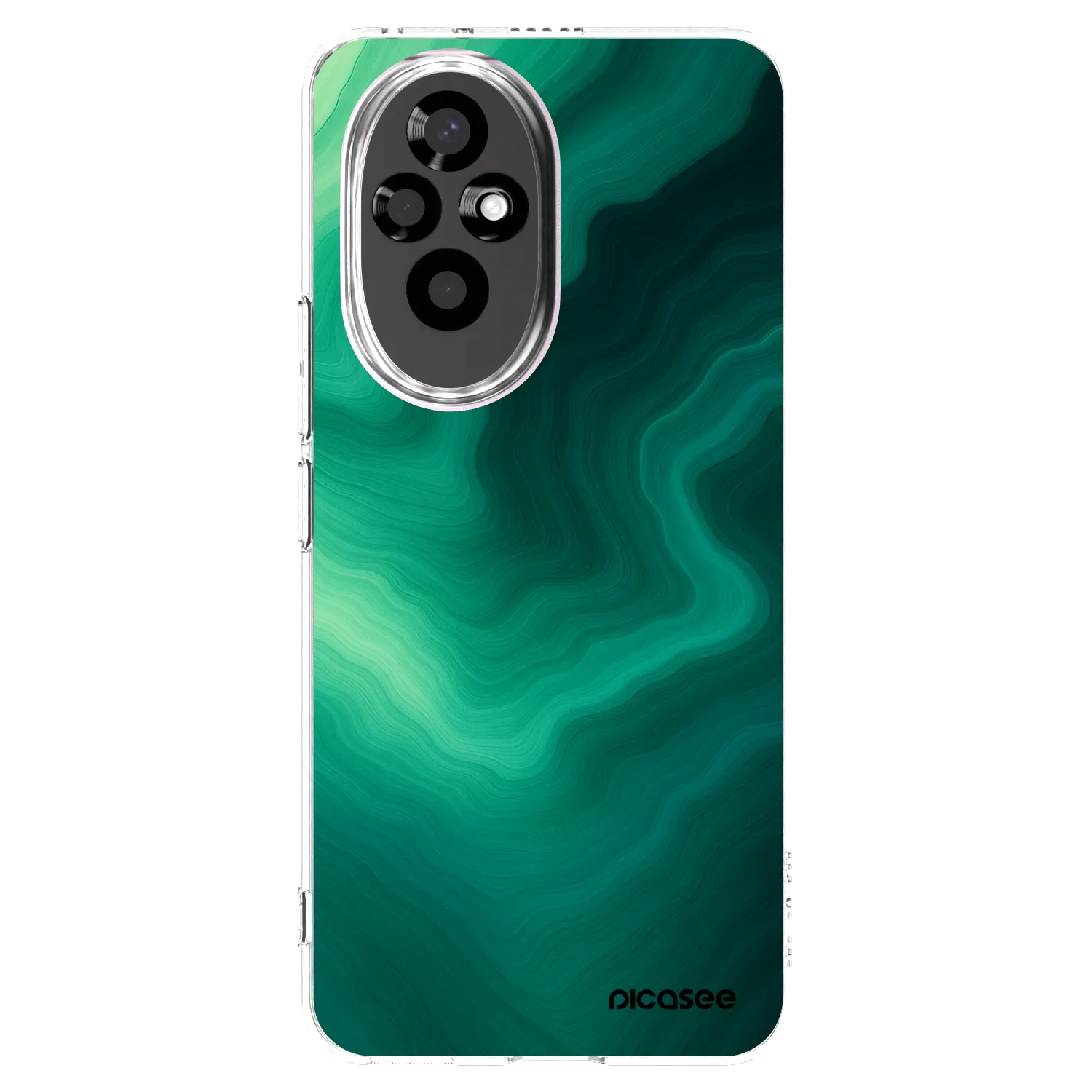 Picasee silikonowe przeźroczyste etui na Honor 200 Pro 5G - Malachite