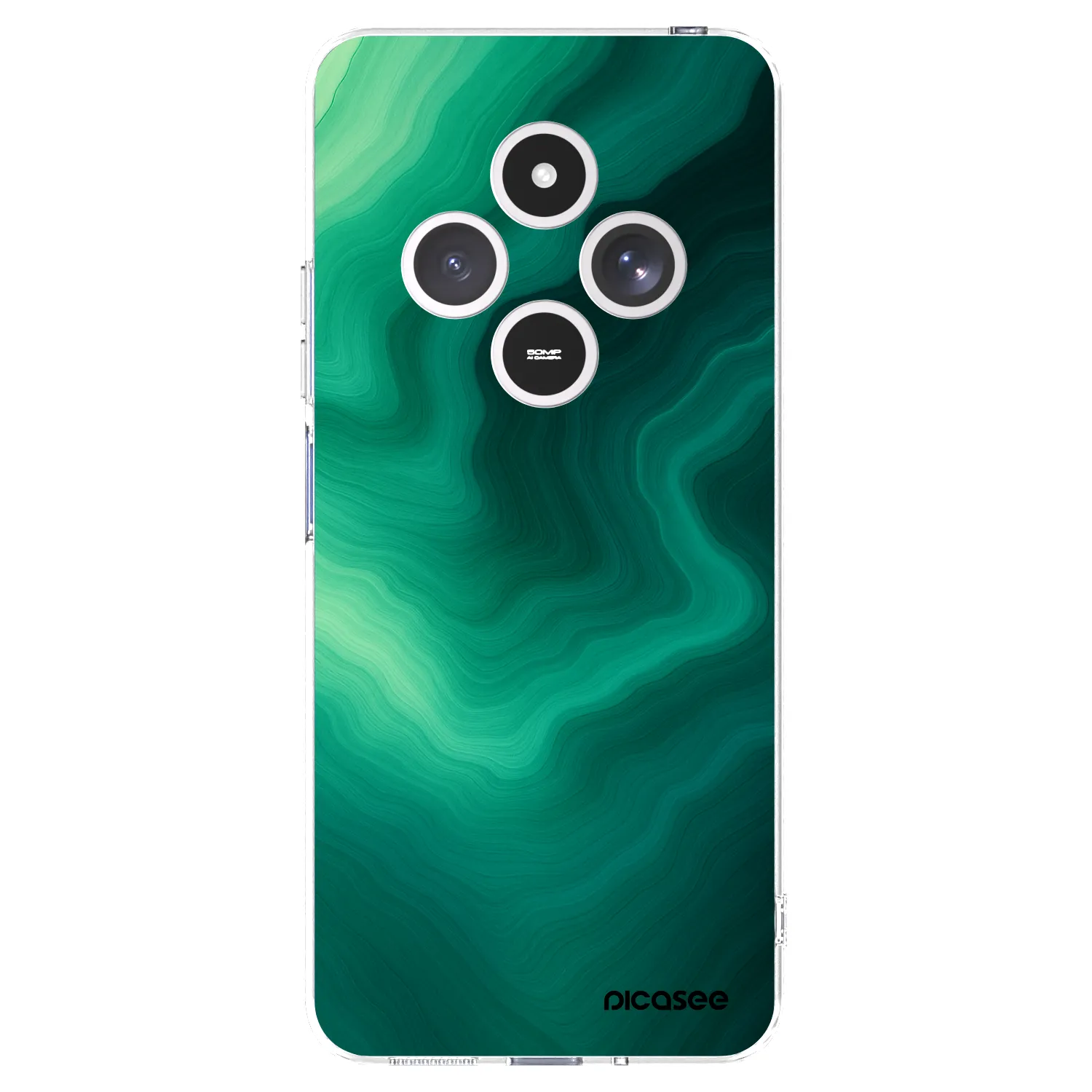 Picasee silikonowe przeźroczyste etui na Xiaomi Redmi 14C - Malachite