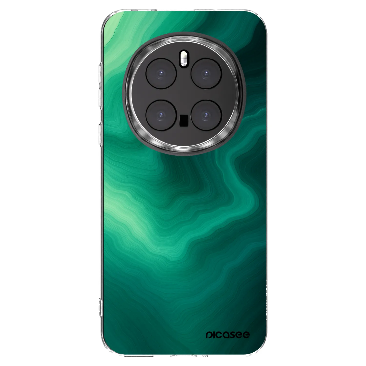 Picasee silikonowe przeźroczyste etui na Honor Magic7 Pro 5G - Malachite