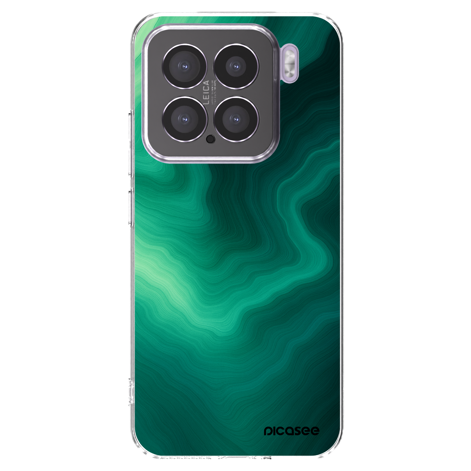 Picasee silikonowe przeźroczyste etui na Xiaomi 15 - Malachite