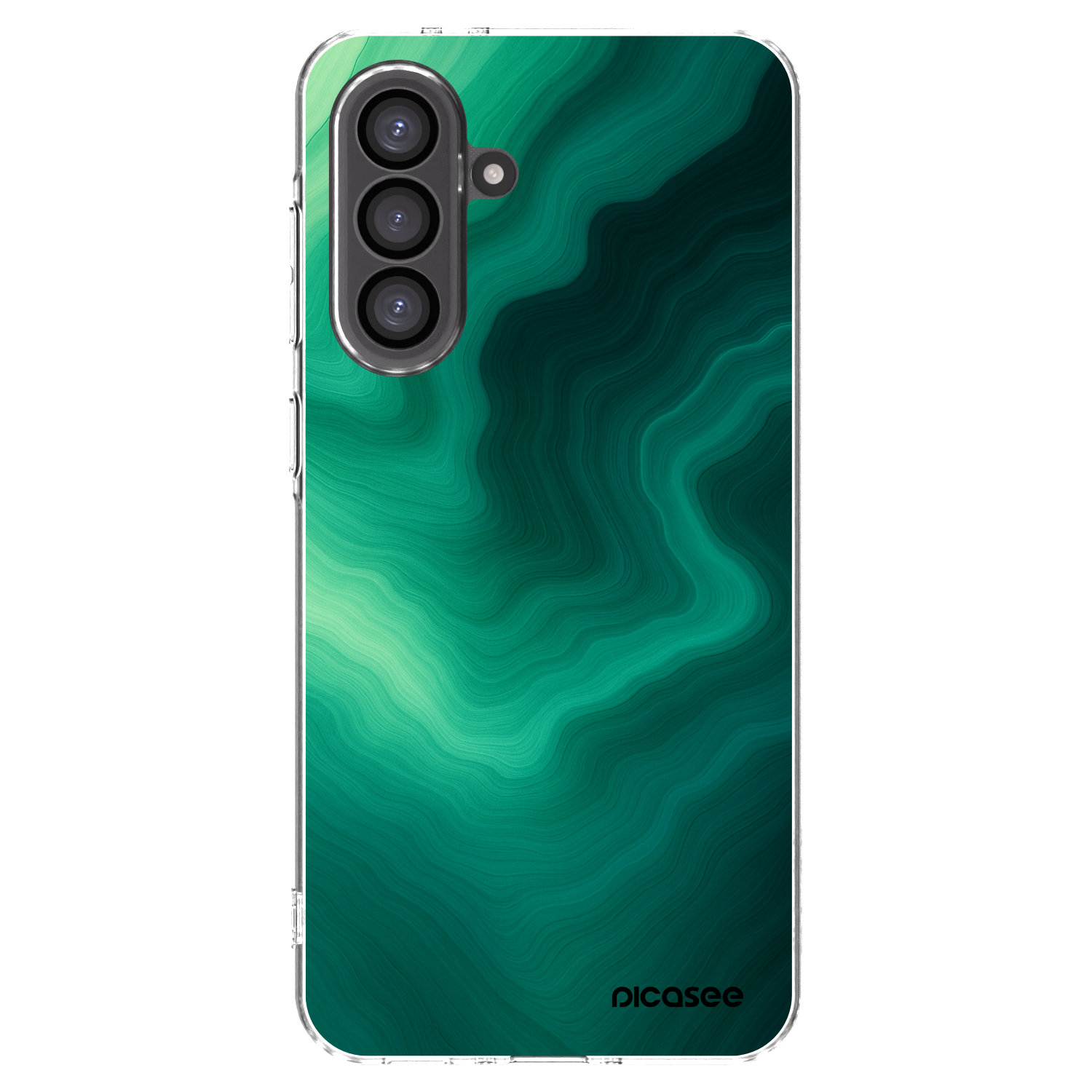Picasee silikonowe przeźroczyste etui na Samsung Galaxy A36 5G - Malachite