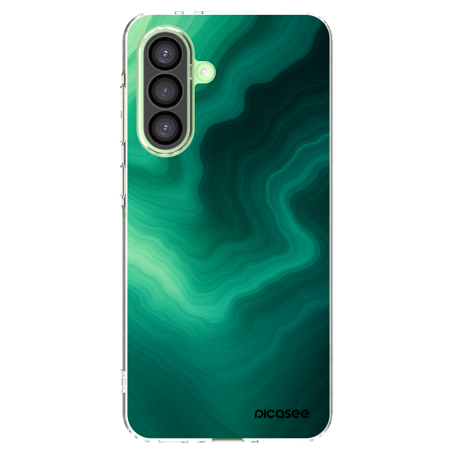 Picasee silikonowe przeźroczyste etui na Samsung Galaxy A26 5G A266B - Malachite