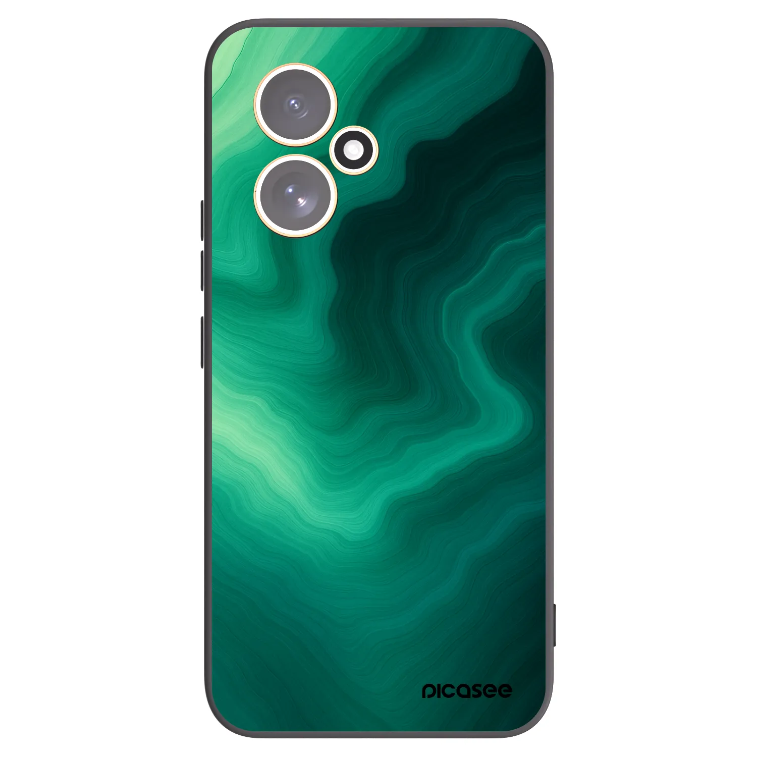Picasee silikonowe czarne etui na Honor 400 5G - Malachite