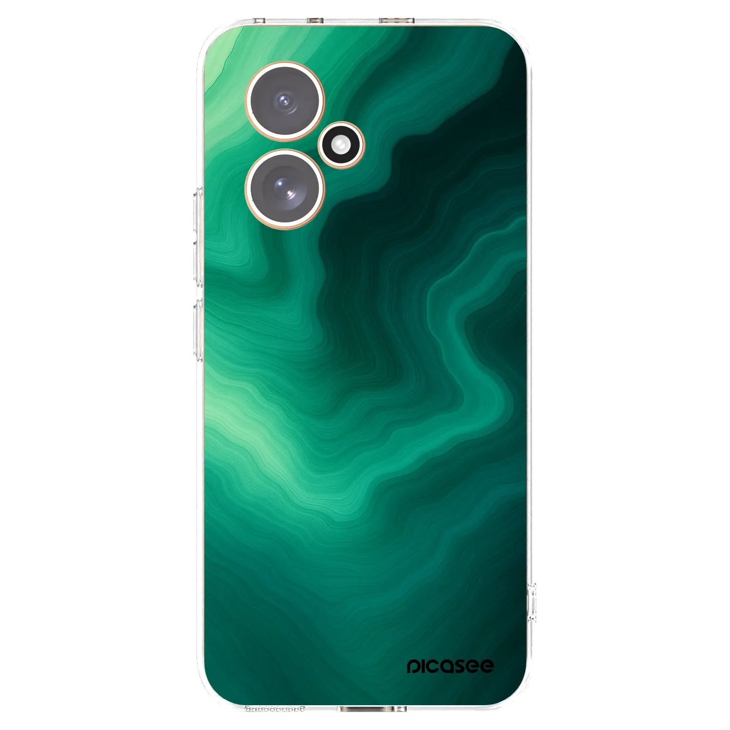 Picasee silikonowe przeźroczyste etui na Honor 400 5G - Malachite