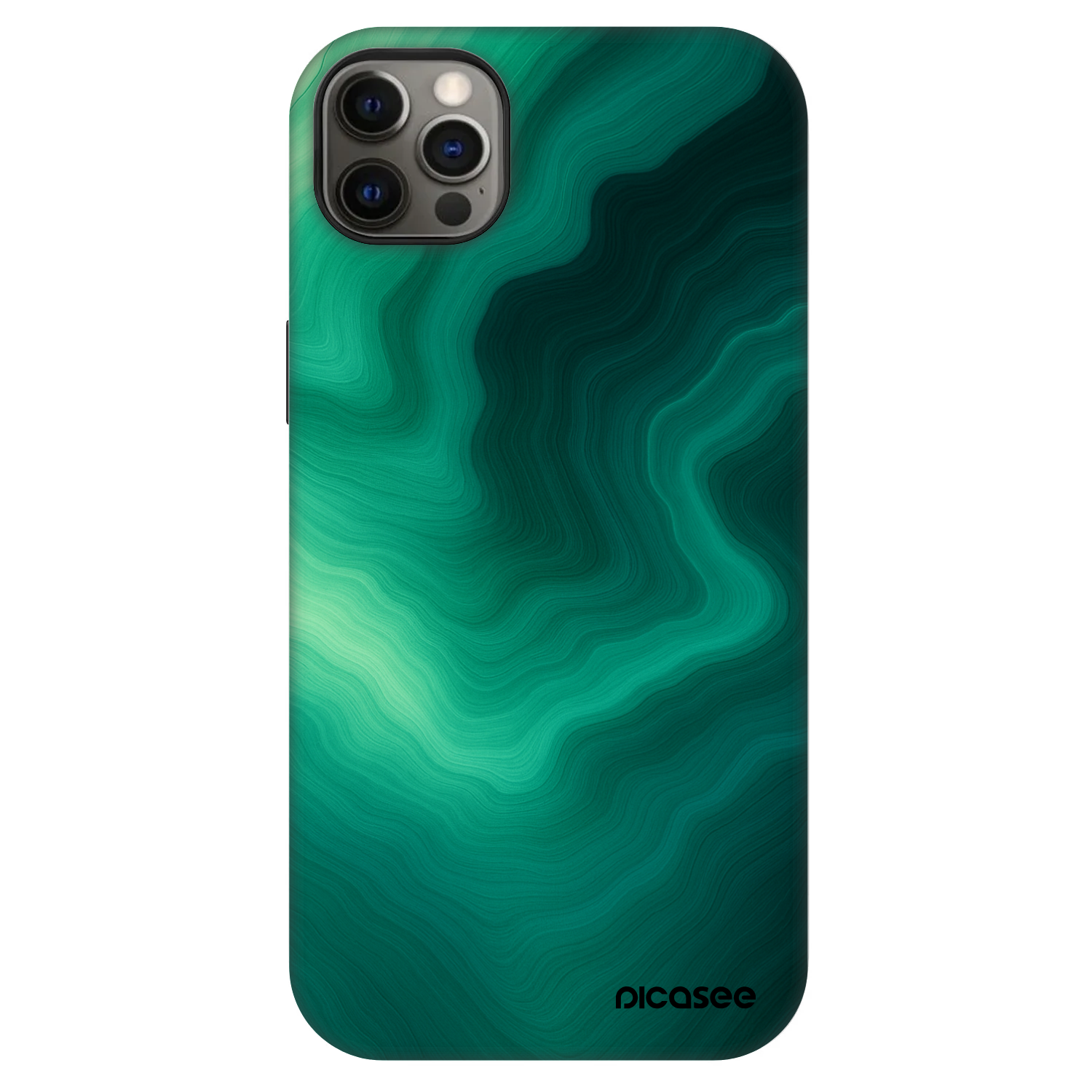 Picasee Fashion Case MagSafe na Apple iPhone 12 Pro Max - Malachite