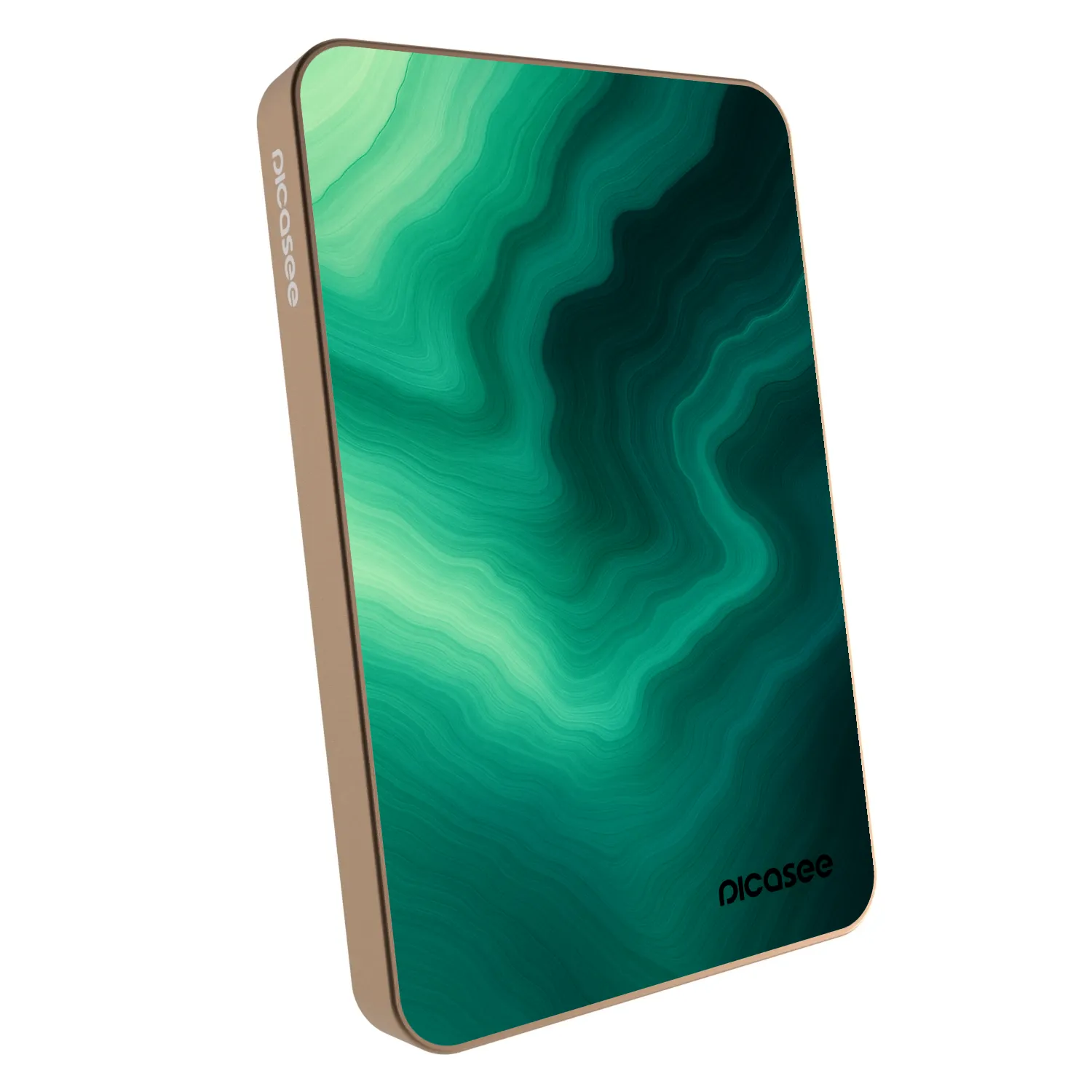 Picasee Powerbank z MagSafe 5 000 mAh Złoty - Malachite