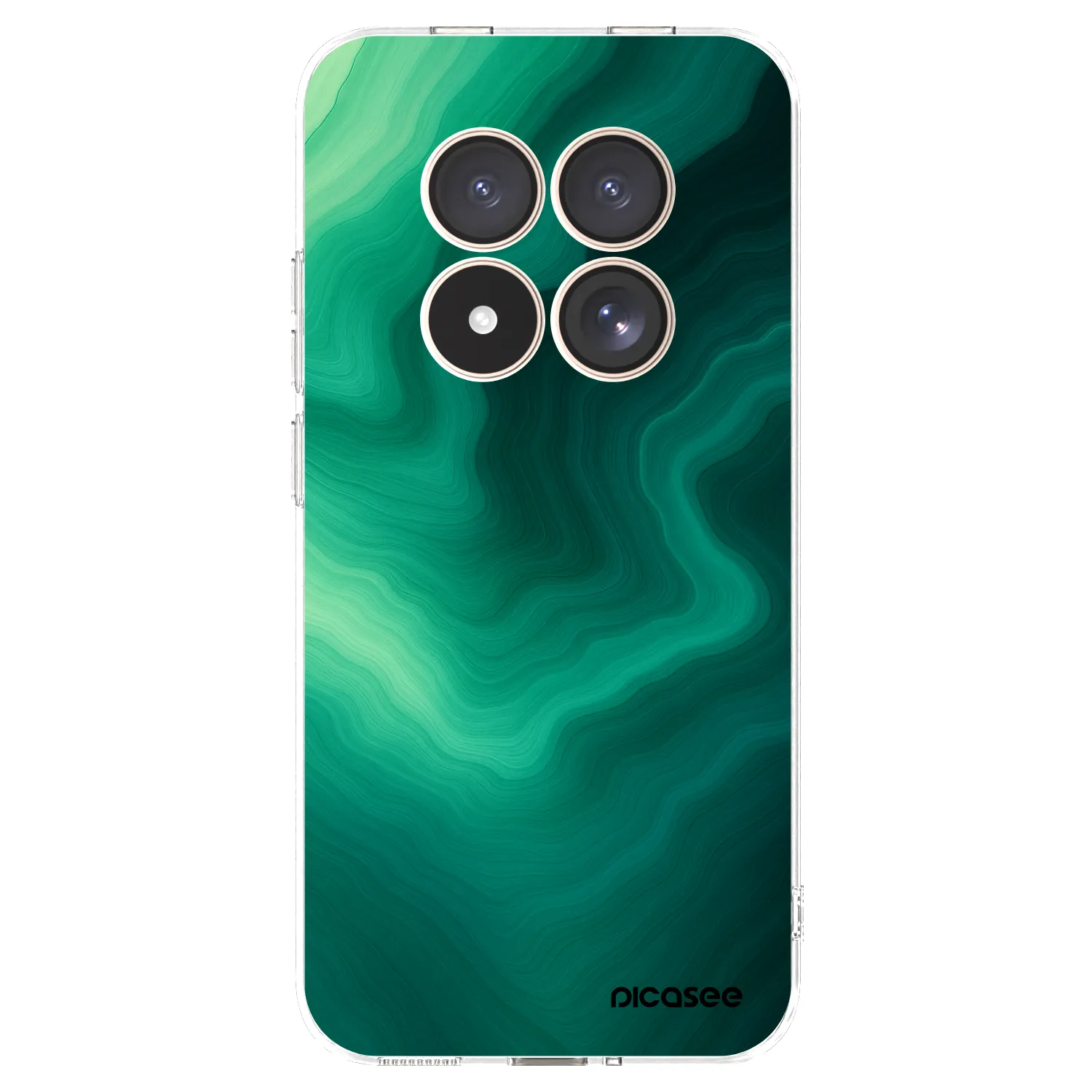 Picasee silikonowe przeźroczyste etui na Xiaomi Redmi Note 15 Pro 4G - Malachite
