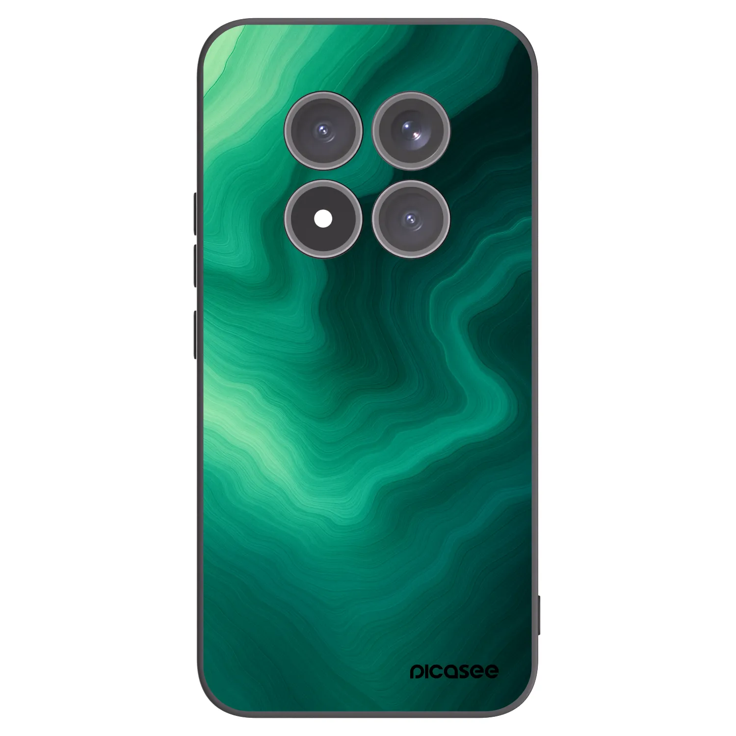 Picasee silikonowe czarne etui na Xiaomi Redmi Note 15 Pro+ - Malachite