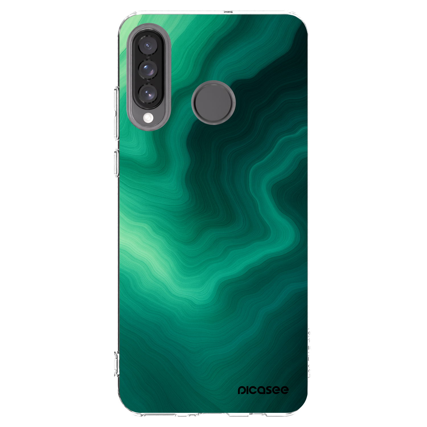 Picasee silikonowe przeźroczyste etui na Huawei P30 Lite - Malachite