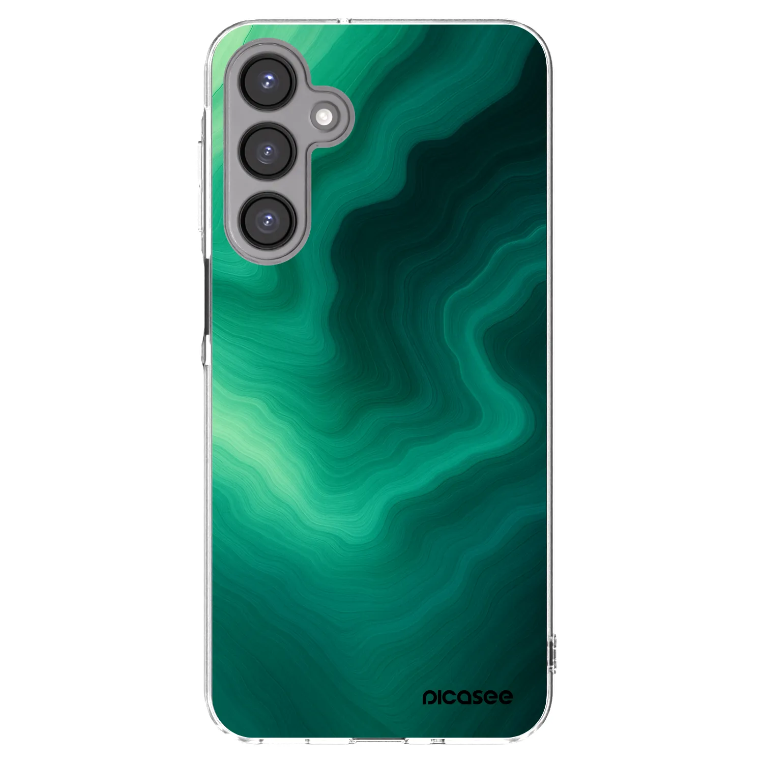 Picasee silikonowe przeźroczyste etui na Samsung Galaxy A16 4G - Malachite