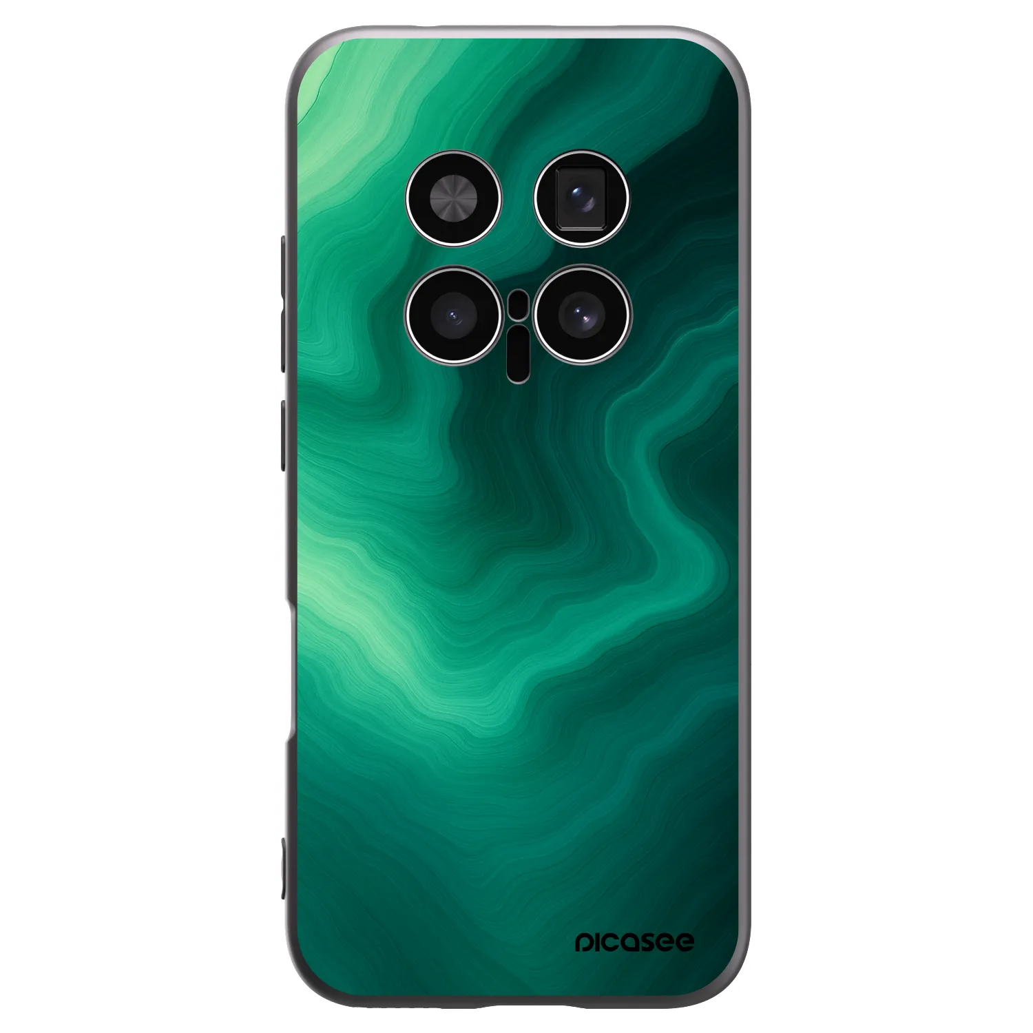 Picasee silikonowe czarne etui na Honor Magic8 Pro 5G - Malachite