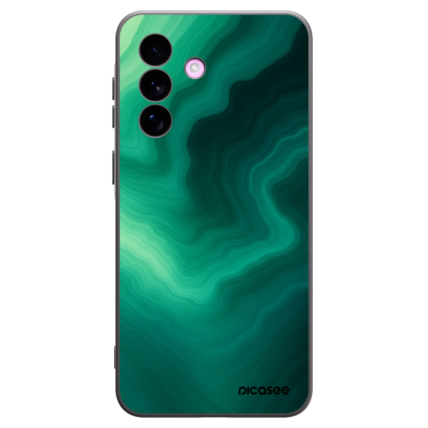 Picasee silikonowe czarne etui na Samsung Galaxy A57 5G - Malachite