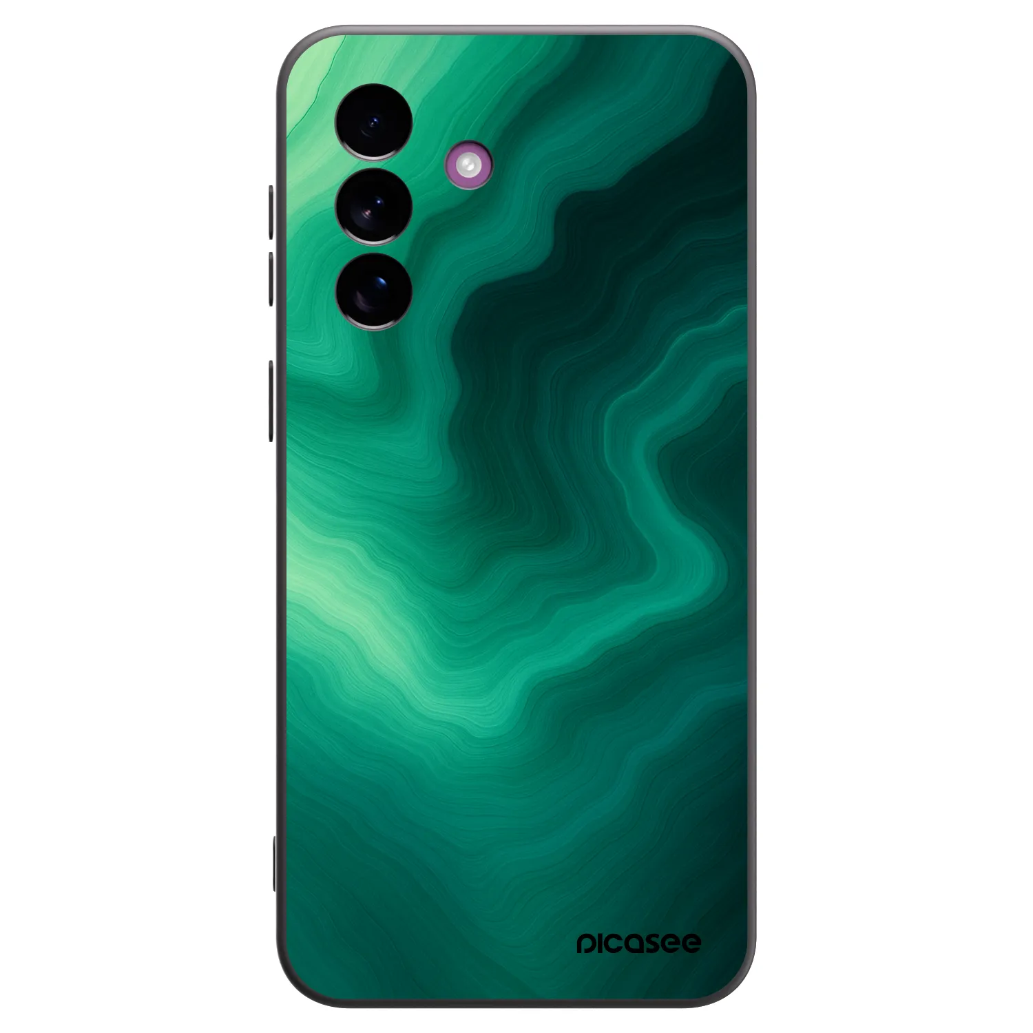 Picasee silikonowe czarne etui na Samsung Galaxy A37 - Malachite