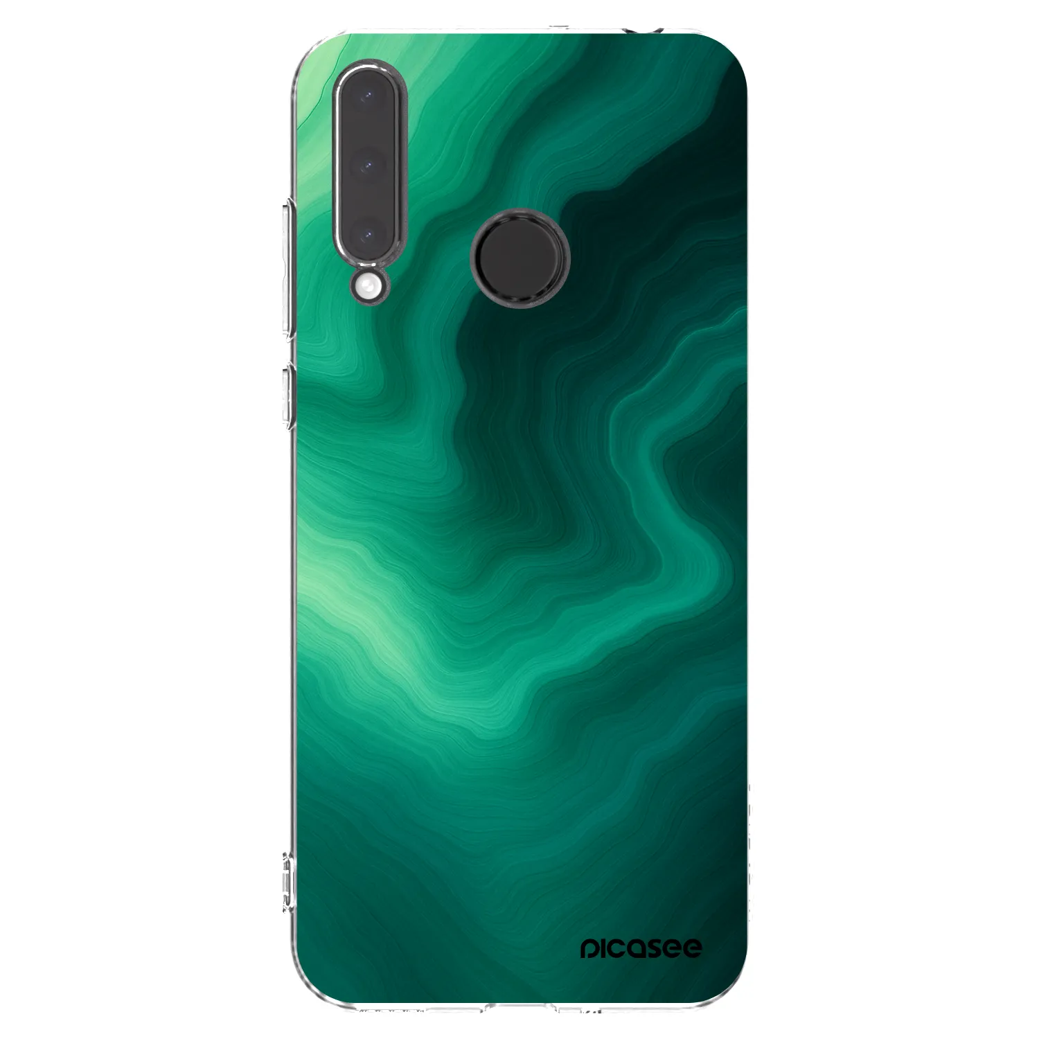 Picasee silikonowe przeźroczyste etui na Honor 20 Lite - Malachite