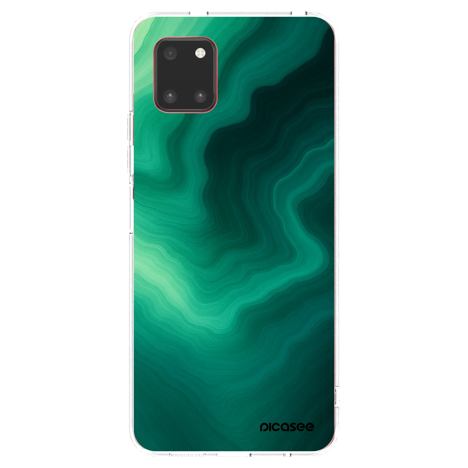 Picasee silikonowe przeźroczyste etui na Samsung Galaxy Note 10 Lite N770F - Malachite