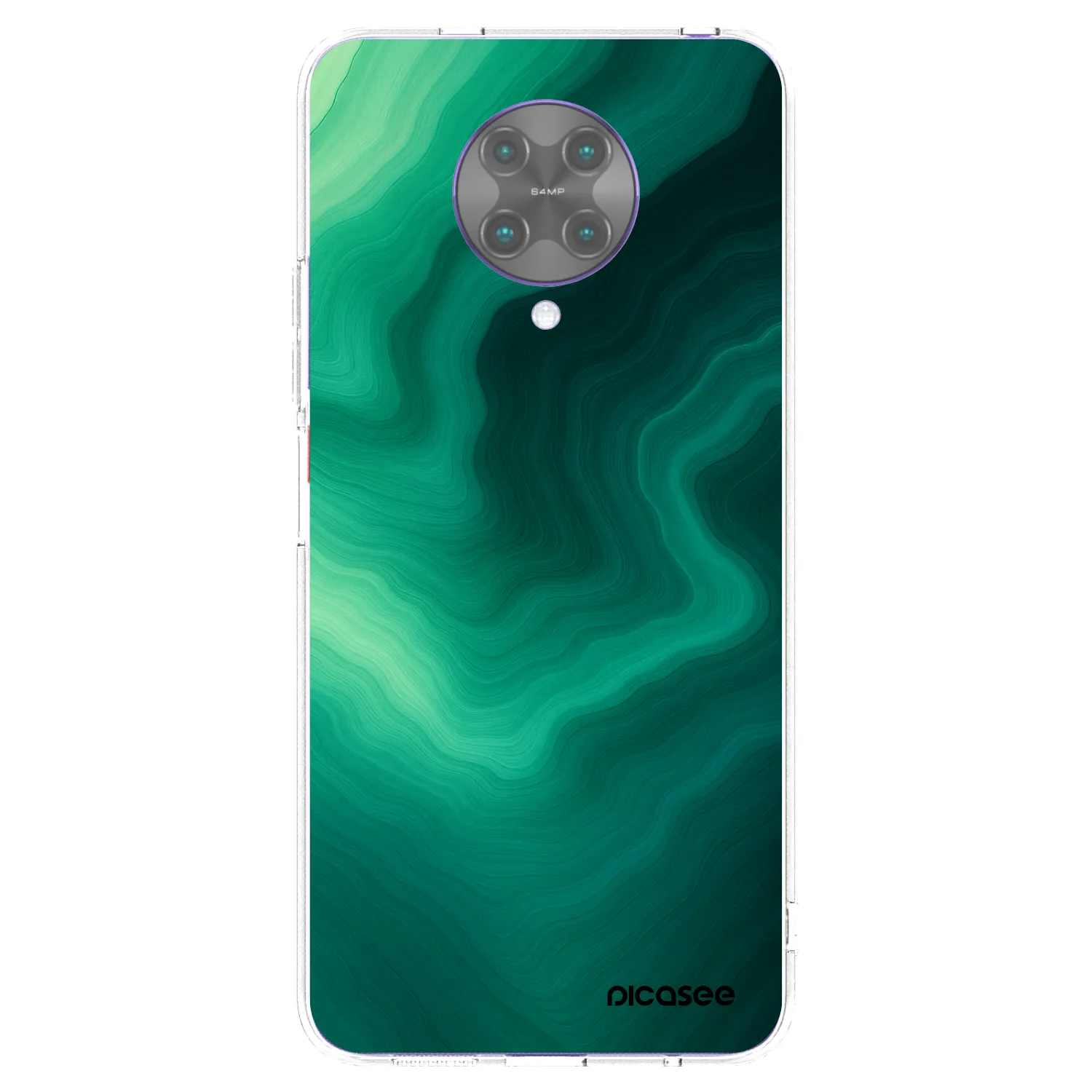 Picasee silikonowe przeźroczyste etui na Xiaomi Poco F2 Pro - Malachite