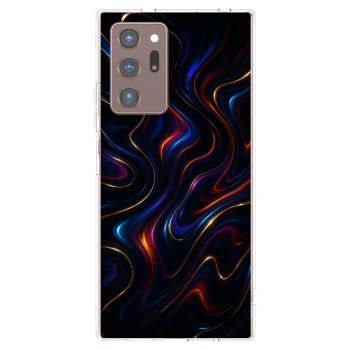 Picasee silikonowe przeźroczyste etui na Samsung Galaxy Note 20 Ultra - Noir