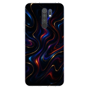 Picasee silikonowe przeźroczyste etui na Xiaomi Redmi 9 - Noir