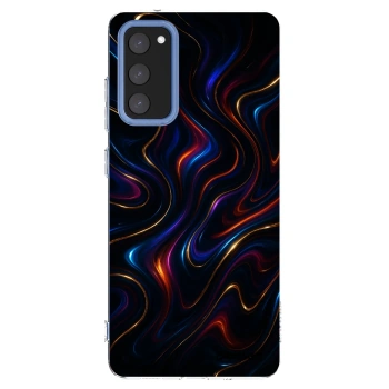 Picasee silikonowe przeźroczyste etui na Samsung Galaxy S20 FE - Noir
