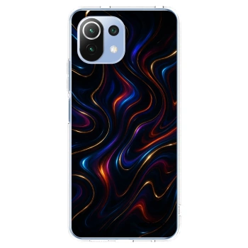 Picasee silikonowe przeźroczyste etui na Xiaomi Mi 11 Lite - Noir