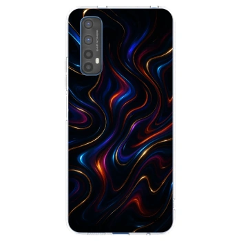 Picasee silikonowe przeźroczyste etui na Realme 7 - Noir