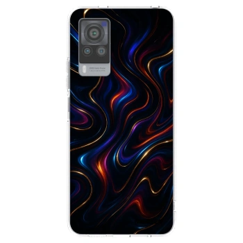 Picasee silikonowe przeźroczyste etui na Vivo X60 Pro 5G - Noir