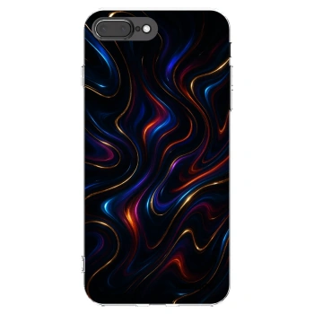 Picasee silikonowe przeźroczyste etui na Apple iPhone 7 Plus - Noir