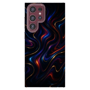 Picasee silikonowe przeźroczyste etui na Samsung Galaxy S22 Ultra 5G - Noir