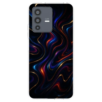 Picasee silikonowe przeźroczyste etui na Vivo V23 5G - Noir