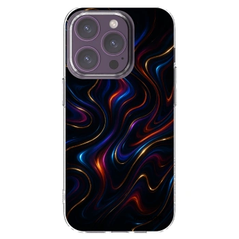 Picasee silikonowe przeźroczyste etui na Apple iPhone 14 Pro - Noir