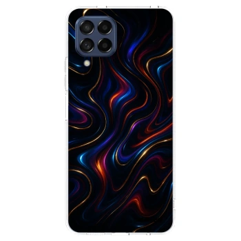 Picasee silikonowe przeźroczyste etui na Samsung Galaxy M53 5G - Noir