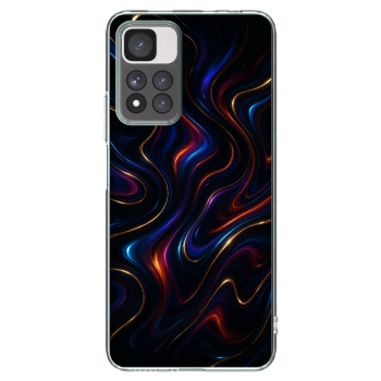 Picasee silikonowe przeźroczyste etui na Xiaomi Redmi Note 11 Pro+ 5G - Noir