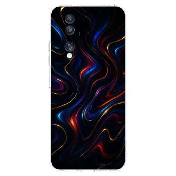 Picasee silikonowe przeźroczyste etui na Honor 70 - Noir