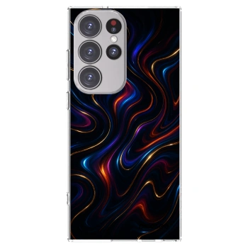 Picasee silikonowe przeźroczyste etui na Samsung Galaxy S23 Ultra 5G - Noir