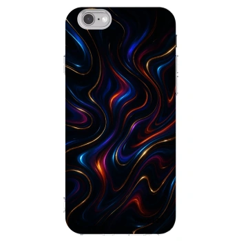 Picasee silikonowe przeźroczyste etui na Apple iPhone 6/6S - Noir