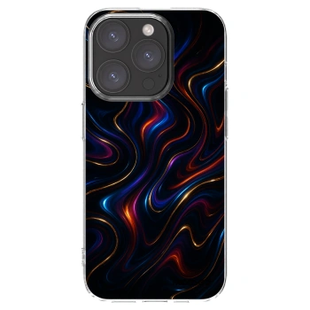 Picasee silikonowe przeźroczyste etui na Apple iPhone 15 Pro - Noir