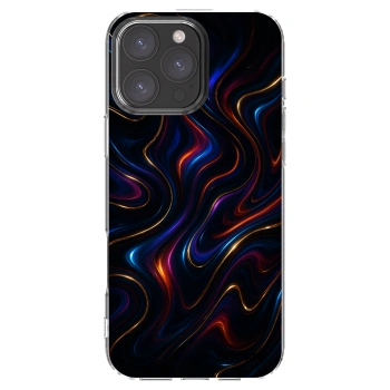 Picasee silikonowe przeźroczyste etui na Apple iPhone 16 Pro Max - Noir