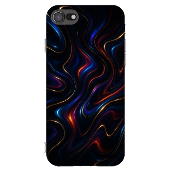 Picasee silikonowe przeźroczyste etui na Apple iPhone 7 - Noir