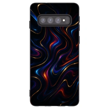 Picasee silikonowe czarne etui na Samsung Galaxy S10 G973 - Noir