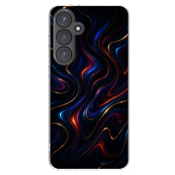 Picasee silikonowe przeźroczyste etui na Samsung Galaxy S24 FE S721B - Noir